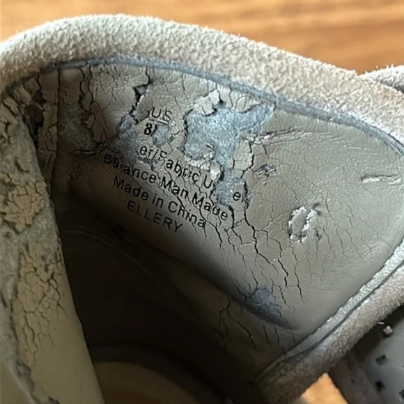 Sam Edelman Ellery Open Toe Bootie in Putty Perforated Suede Size 8 - Picture 11 of 14